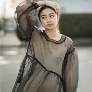 Et Tigre Jayme Dress - Black Organza